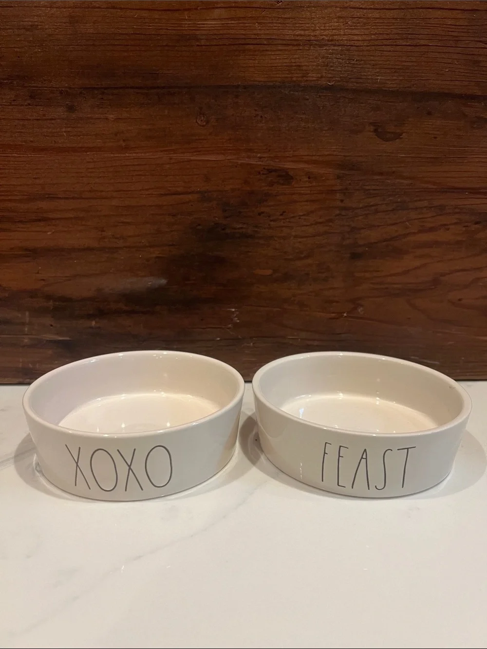 🔥‼️Rae Dunn White Ceramic Bowls Set - XOXO & FEAST‼️🔥